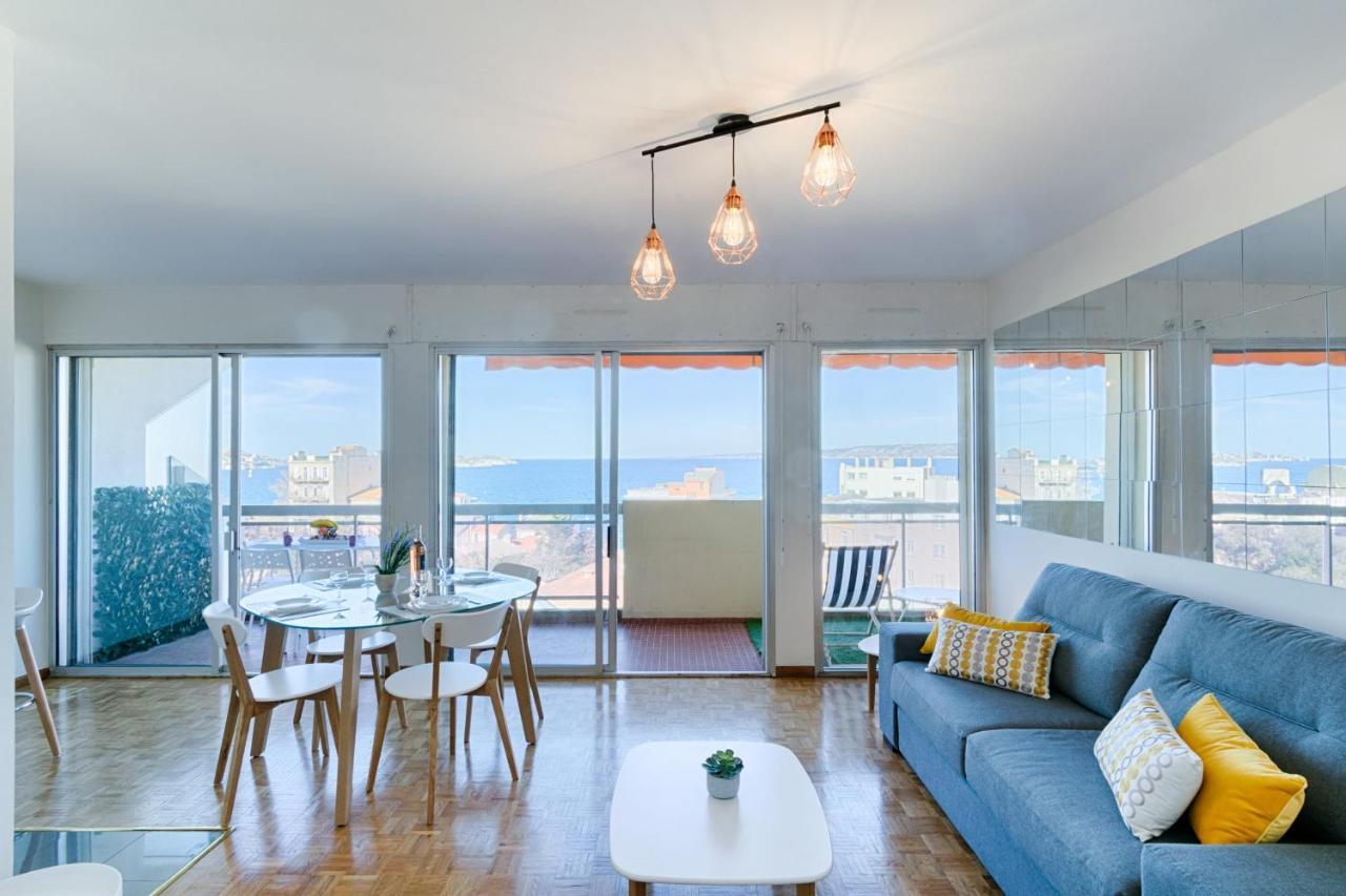 Vue Feerique Sur La Mer - Air Rental Marseille Extérieur photo